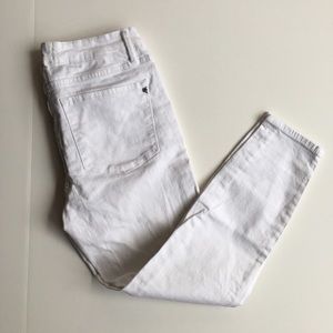 Rachel Roy Women Size 30 Crop Skinny White Jeans